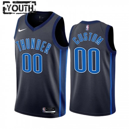 Dres Oklahoma City Thunder Prilagođeni Nike 2022-23 City Edition Crno Swingman - Dječji